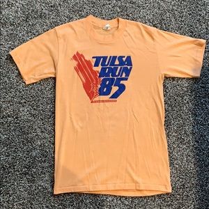 vintage tulsa (oklahoma) run t-shirt from 1985
